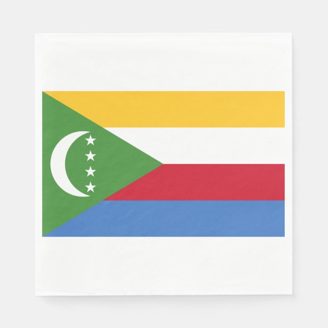 Flag of the Comoros Napkin (Front)