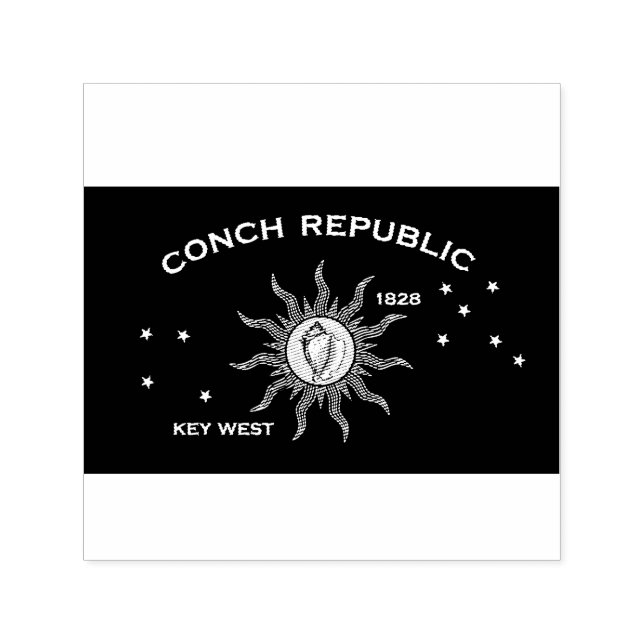 Flag of the Conch Republic, Flag of Key West Self-inking Stamp (Design)