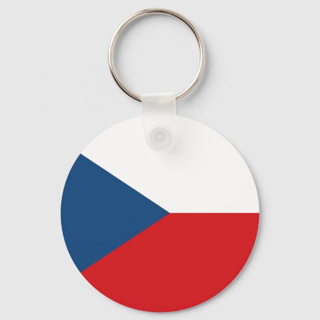 Flag of the Czech Republic Key Ring (Front)