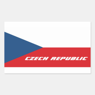 Flag of the Czech Republic Rectangular Sticker