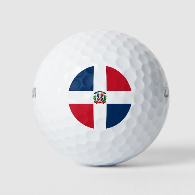 Flag of the Dominican Republic Golf Balls (Front)