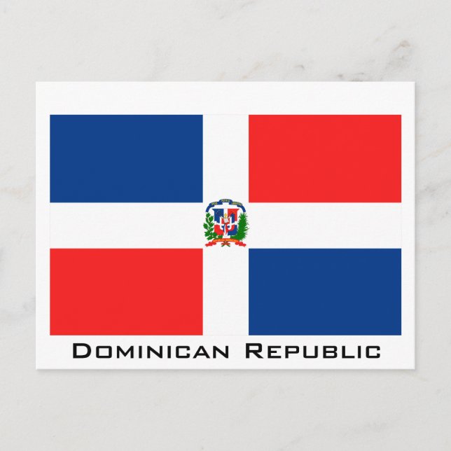 Flag of the Dominican Republic Postcard (Front)