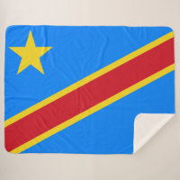Flag of the DRC (Democratic Republic of the Congo)