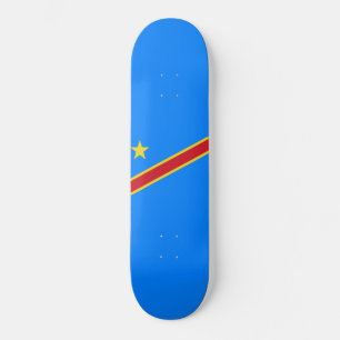Flag of the DRC (Democratic Republic of the Congo) Skateboard