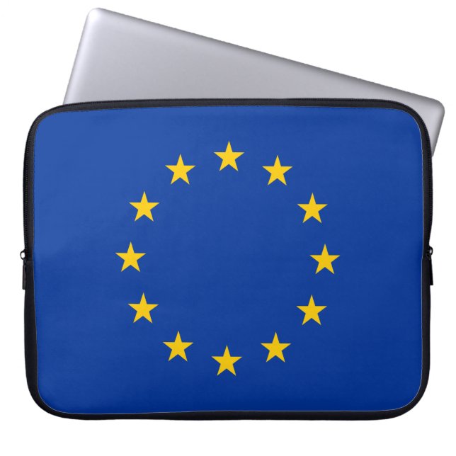 Flag of the European Union (EU) Laptop Sleeve (Front)