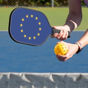Flag of the European Union Pickleball Paddle