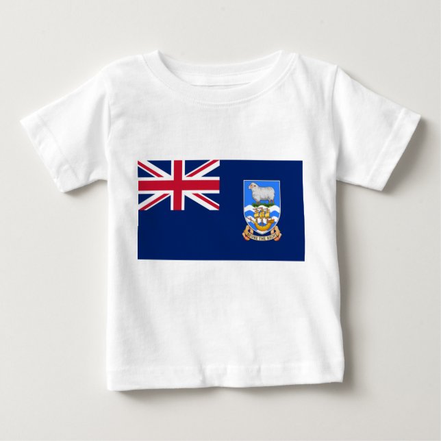 Flag of the Falkland Islands (British Territory) Baby T-Shirt (Front)