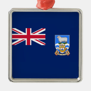 Flag of the Falkland Islands (British Territory) Metal Tree Decoration