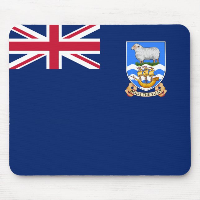 Flag of the Falkland Islands (British Territory) Mouse Pad (Front)