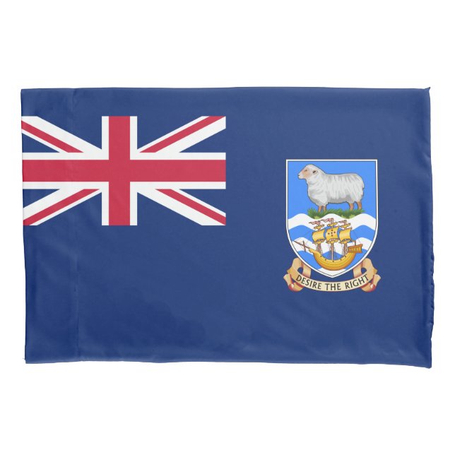 Flag of the Falkland Islands (British Territory) Pillowcase (Front-Left)