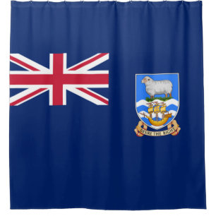 Flag of the Falkland Islands (British Territory) Shower Curtain