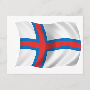 Flag of the Faroe Islands Postcard