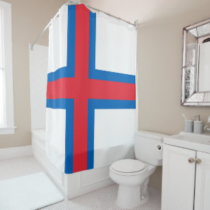 Flag of the Faroe Islands Shower Curtain
