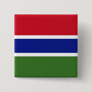 Flag of The Gambia 15 Cm Square Badge