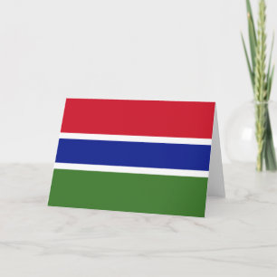 Flag of The Gambia Card