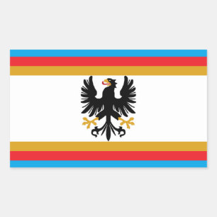 Flag of the Grand Duchy of East Prussia Rectangular Sticker