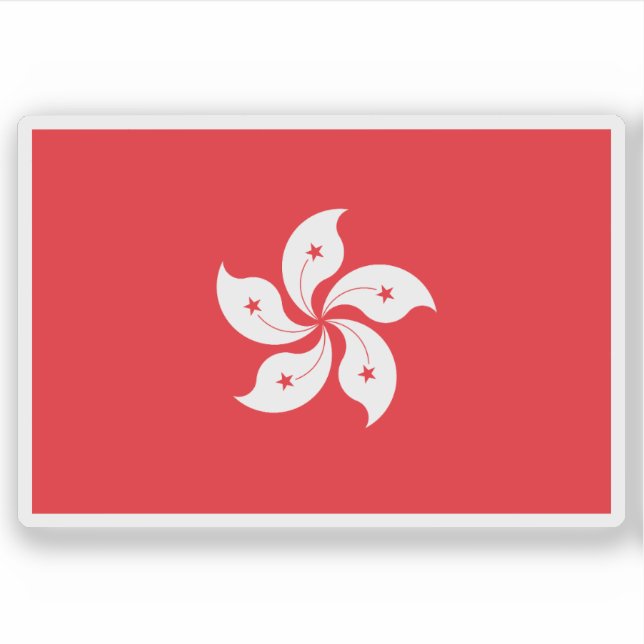 Flag of the Hong Kong region, China (Front)