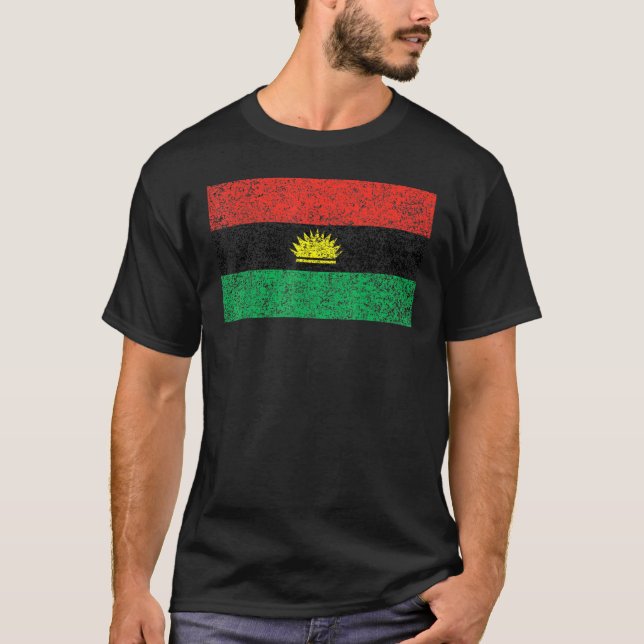 Flag Of The Igbo People Biafra Nigeria T-Shirt (Front)
