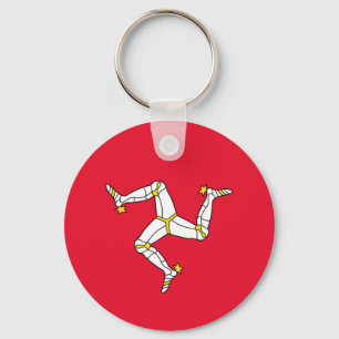 Flag of The Isle of Man Key Ring