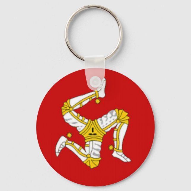 Flag of  the Isle of Man Key Ring (Front)