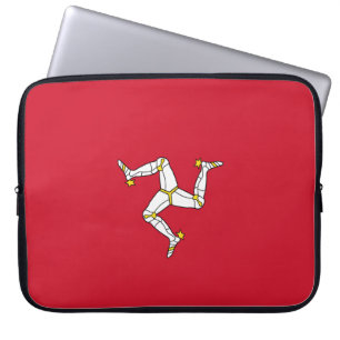 Flag of the Isle of Man Laptop Sleeve