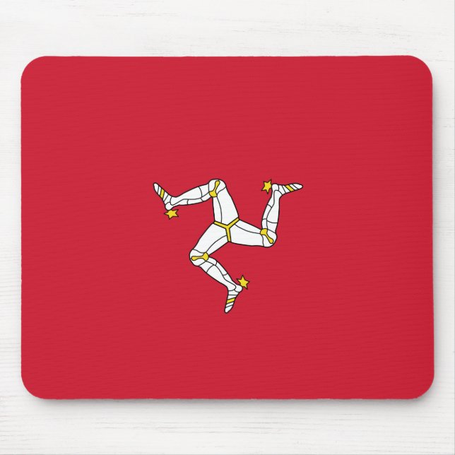 Flag of the Isle of Man Mouse Pad (Front)
