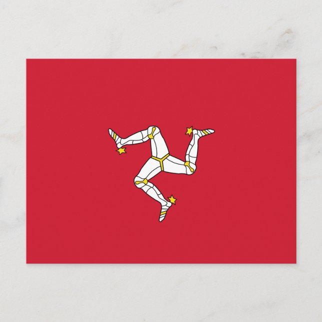 Flag of the Isle of Man Postcard (Front)