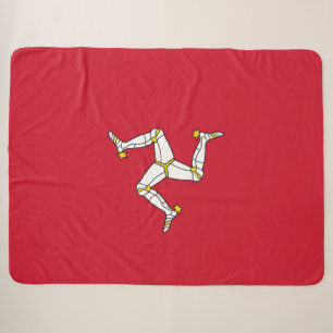 Flag of the Isle of Man Sherpa Blanket