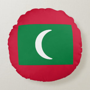 Flag of the Maldives Round Cushion