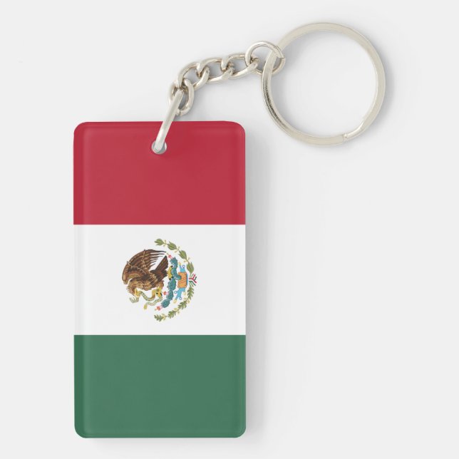 Flag of the Mexico Key Ring (Back)