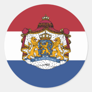 Flag of the Netherlands Coat of Arms Stickers