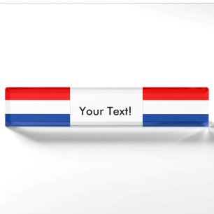 Flag of The Netherlands Nameplate