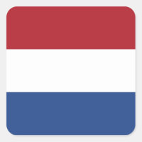 Flag of the Netherlands Square Sticker