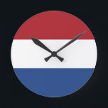 Flag of the Netherlands Wall Clock<br><div class="desc">Flag of the Netherlands Wall Clock</div>