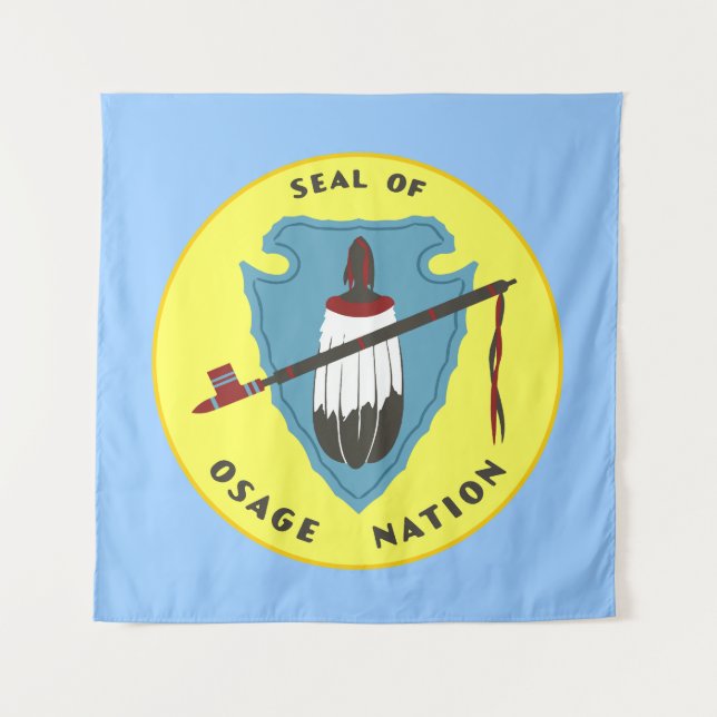 Flag of the Osage Nation  Tapestry (Front)