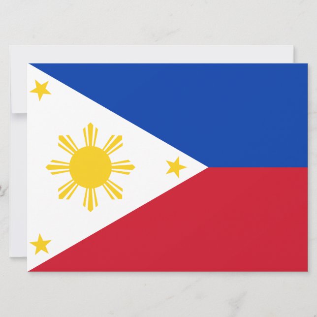 Flag of the Philippines Card (Front)