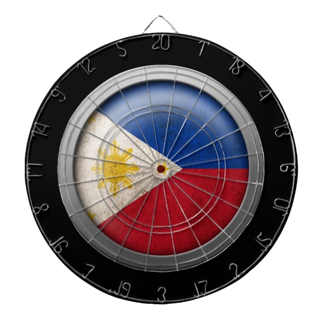 Flag of The Philippines Disc Dartboard (Front)