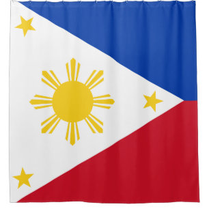 Flag of the Philippines Shower Curtain