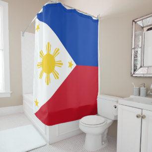 Flag of the Philippines Shower Curtain