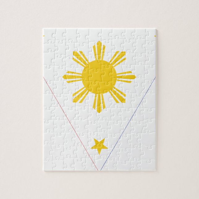 Flag of the Philippines - Tatlong Bituin at Isang Jigsaw Puzzle (Vertical)