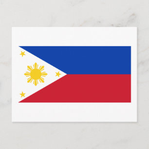 Flag of The Phillipines Postcard
