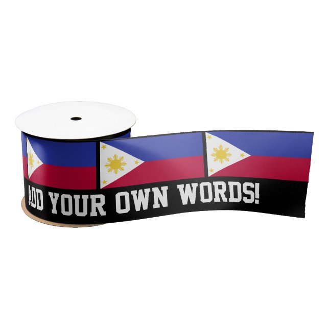 Flag of the Phillipines Satin Ribbon (Spool)