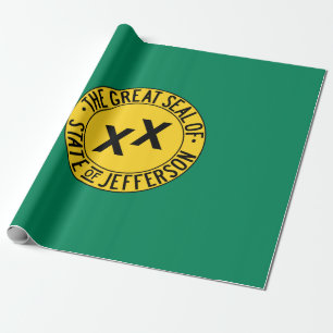 Flag of the Proposed U.S. State of Jefferson Wrapping Paper