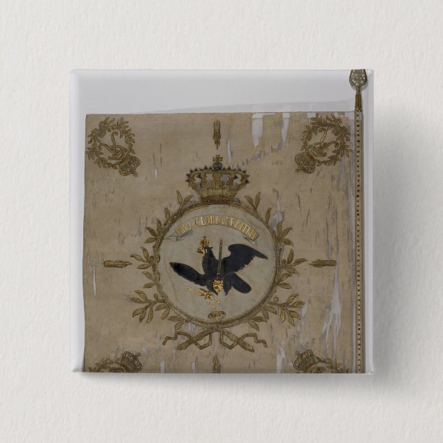 Flag of the Prussian Infantry 15 Cm Square Badge (Front)