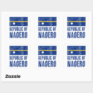 Flag of the Republic of Naoero Square Sticker