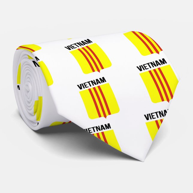 Flag of the Republic of Vietnam  Cờ vàng ba sọc đỏ Tie (Rolled)