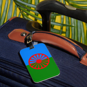 Flag of the Romani people Luggage Tag
