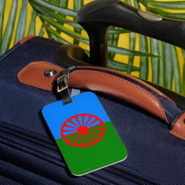 Flag of the Romani people Luggage Tag (Front Insitu 1)