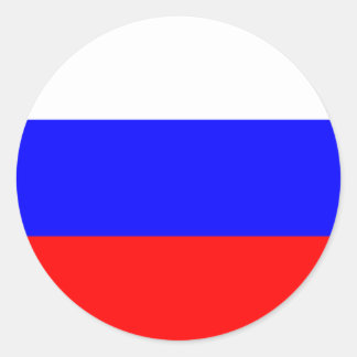 Flag of the Russian Federation Classic Round Sticker