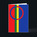 Flag of the Sami People Greeting Card<br><div class="desc">This design is inspired by the Sami flag</div>